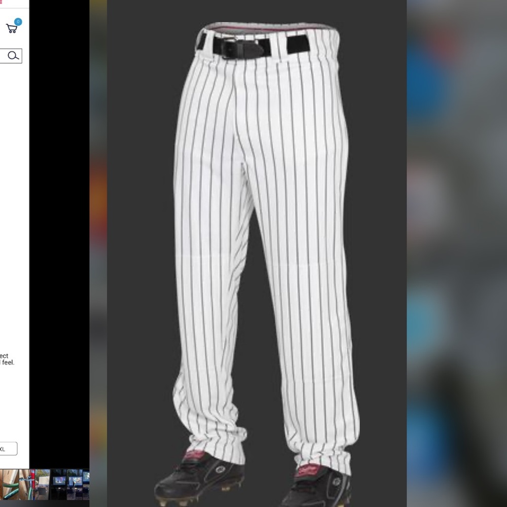 Rawlings semi relaxed pinstripe baseball pants